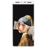 Xiaomi Mi Power Bank 3 20000mAh (PLM18ZM) Белый с принтом Billie