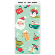Xiaomi Mi Power Bank 3 20000mAh (PLM18ZM) Белый с принтом 