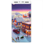 Xiaomi Mi Power Bank 3 20000mAh (PLM18ZM) Белый с принтом 