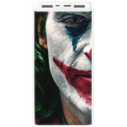 Xiaomi Mi Power Bank 3 20000mAh (PLM18ZM) Белый с принтом Joker Background