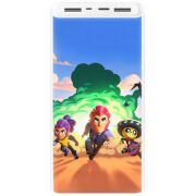 Xiaomi Mi Power Bank 3 20000mAh (PLM18ZM) Белый с принтом 