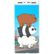 Xiaomi Mi Power Bank 3 20000mAh (PLM18ZM) Белый с принтом 