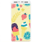 Xiaomi Mi Power Bank 3 20000mAh (PLM18ZM) Белый с принтом 