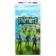 Xiaomi Mi Power Bank 3 20000mAh (PLM18ZM) Белый с принтом Fortnite