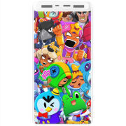 Xiaomi Mi Power Bank 3 20000mAh (PLM18ZM) Белый с принтом friends brawl stars