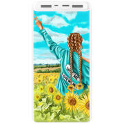 Xiaomi Mi Power Bank 3 20000mAh (PLM18ZM) Белый с принтом Love Me, Love Me Not