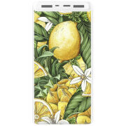 Xiaomi Mi Power Bank 3 20000mAh (PLM18ZM) Белый с принтом Lemon Pattern
