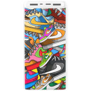 Xiaomi Mi Power Bank 3 20000mAh (PLM18ZM) Белый с принтом Sneakers