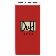 Xiaomi Mi Power Bank 3 20000mAh (PLM18ZM) Белый с принтом Duff beer
