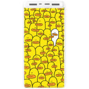 Xiaomi Mi Power Bank 3 20000mAh (PLM18ZM) Белый с принтом Yellow Ducklings