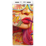 Xiaomi Mi Power Bank 3 20000mAh (PLM18ZM) Белый с принтом Yellow Girl Pop Art