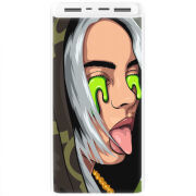 Xiaomi Mi Power Bank 3 20000mAh (PLM18ZM) Белый с принтом Billie