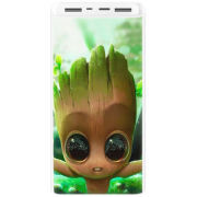Xiaomi Mi Power Bank 3 20000mAh (PLM18ZM) Белый с принтом Groot