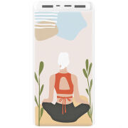 Xiaomi Mi Power Bank 3 20000mAh (PLM18ZM) Белый с принтом Yoga Style