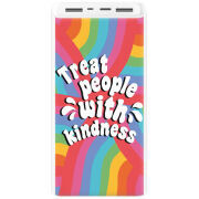 Xiaomi Mi Power Bank 3 20000mAh (PLM18ZM) Белый с принтом Kindness