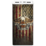 Xiaomi Mi Power Bank 3 20000mAh (PLM18ZM) Белый с принтом Harley An American Legend