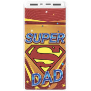 Xiaomi Mi Power Bank 3 20000mAh (PLM18ZM) Белый с принтом Super Dad