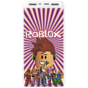 Xiaomi Mi Power Bank 3 20000mAh (PLM18ZM) Белый с принтом Follow Me to Roblox