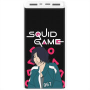 Xiaomi Mi Power Bank 3 20000mAh (PLM18ZM) Белый с принтом siquid game 067