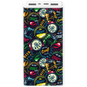 Xiaomi Mi Power Bank 3 20000mAh (PLM18ZM) Белый с принтом Bottle Caps