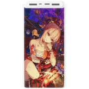 Xiaomi Mi Power Bank 3 20000mAh (PLM18ZM) Белый с принтом Genshin Ёимия с огоньком