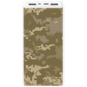 Xiaomi Mi Power Bank 3 20000mAh (PLM18ZM) Белый с принтом Камуфляж ЗСУ