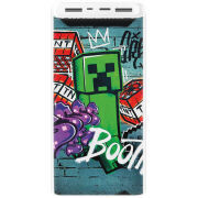 Xiaomi Mi Power Bank 3 20000mAh (PLM18ZM) Белый с принтом Minecraft Graffiti