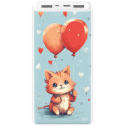 Xiaomi Mi Power Bank 3 20000mAh (PLM18ZM) Белый с принтом 