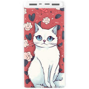 Xiaomi Mi Power Bank 3 20000mAh (PLM18ZM) Белый с принтом 