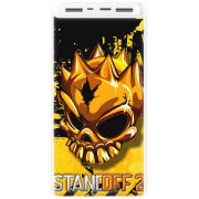 Xiaomi Mi Power Bank 3 20000mAh (PLM18ZM) Белый с принтом StandOff 2 gold