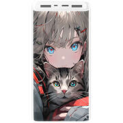 Xiaomi Mi Power Bank 3 20000mAh (PLM18ZM) Белый с принтом 