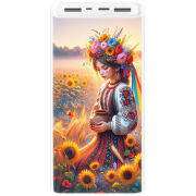 Xiaomi Mi Power Bank 3 20000mAh (PLM18ZM) Белый с принтом 