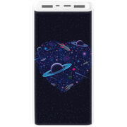 Xiaomi Mi Power Bank 3 20000mAh (PLM18ZM) Белый с принтом 
