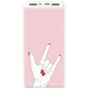 Xiaomi Mi Power Bank 3 20000mAh (PLM18ZM) Белый с принтом 