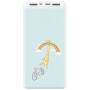 Xiaomi Mi Power Bank 3 20000mAh (PLM18ZM) Белый с принтом 