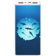 Xiaomi Mi Power Bank 3 20000mAh (PLM18ZM) Белый с принтом 