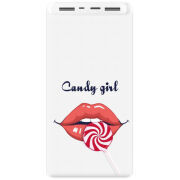 Xiaomi Mi Power Bank 3 20000mAh (PLM18ZM) Белый с принтом 