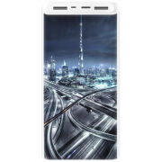 Xiaomi Mi Power Bank 3 20000mAh (PLM18ZM) Белый с принтом 