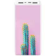 Xiaomi Mi Power Bank 3 20000mAh (PLM18ZM) Белый с принтом 