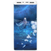 Xiaomi Mi Power Bank 3 20000mAh (PLM18ZM) Белый с принтом 