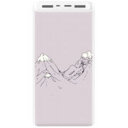 Xiaomi Mi Power Bank 3 20000mAh (PLM18ZM) Белый с принтом 
