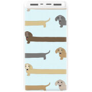 Xiaomi Mi Power Bank 3 20000mAh (PLM18ZM) Белый с принтом Dachshund