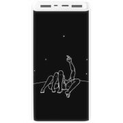 Xiaomi Mi Power Bank 3 20000mAh (PLM18ZM) Белый с принтом 