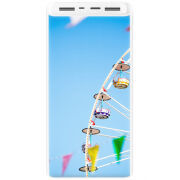 Xiaomi Mi Power Bank 3 20000mAh (PLM18ZM) Белый с принтом 