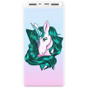 Xiaomi Mi Power Bank 3 20000mAh (PLM18ZM) Белый с принтом 