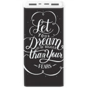 Xiaomi Mi Power Bank 3 20000mAh (PLM18ZM) Белый с принтом 