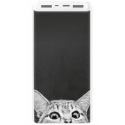 Xiaomi Mi Power Bank 3 20000mAh (PLM18ZM) Белый с принтом 
