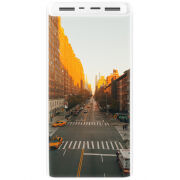 Xiaomi Mi Power Bank 3 20000mAh (PLM18ZM) Белый с принтом 