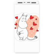 Xiaomi Mi Power Bank 3 20000mAh (PLM18ZM) Белый с принтом Mumintroll