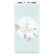 Xiaomi Mi Power Bank 3 20000mAh (PLM18ZM) Белый с принтом 